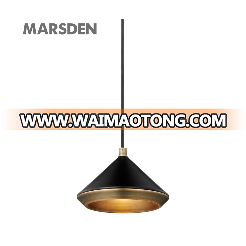 MARSDEN G9 concrete kitchen black aluminum brass pendant light