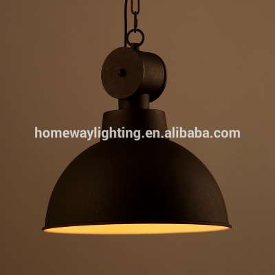 Antique Bar Counter Black Vintage Industrial Designer Iron High Ceiling Pendant Hanging Lighting Lamp