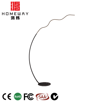 Hot selling led industrial hotel modern shade black standing floor lamp with base