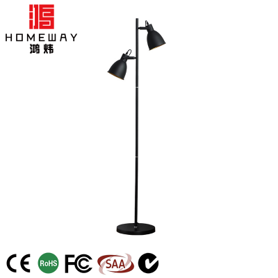 Hot best selling black led arms stage ring lighting vertical standing lamps floor light