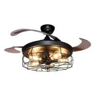 Modern Decorative E26 42 Inch Invisible Bladeless Ceiling Fan Lights with Remote Control