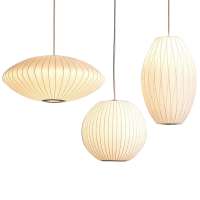 Nordic decoration home Handmade Fancy White Silk Skin Lantern Cocoon pendant light